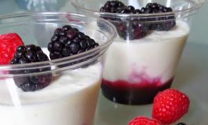 Сливочно-ванильная панакота Диетическая панакота с йогуртом рецепт